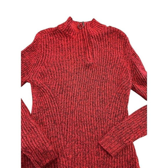 Christopher & Banks Womens Red Knit Pullover Sweater Size Small Long Sleeve - Picture 3 of 5